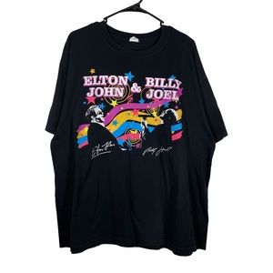 Elton John & Billy Joel Face 2 Face Tour 2009 T Shirt